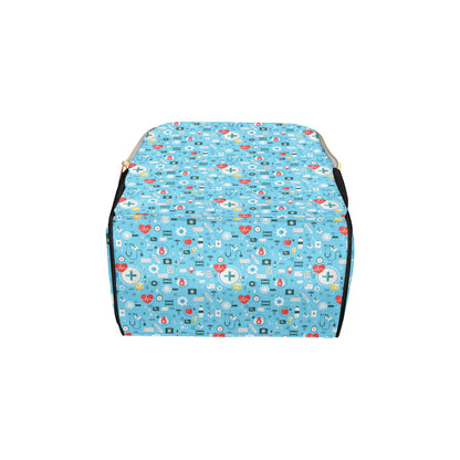 Medical Pattern Print Design 06 Diaper Bag Backpack