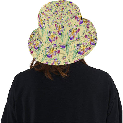 Iris Pattern Print Design IR06 Unisex Bucket Hat