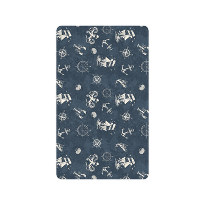 Nautical Sea Themed Print Rubber Doormat