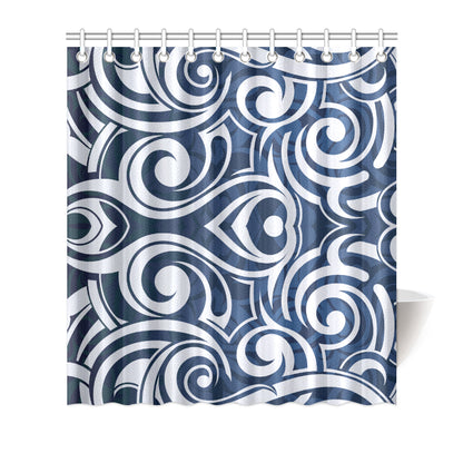 Maori Pattern Print Design 01 Shower Curtain