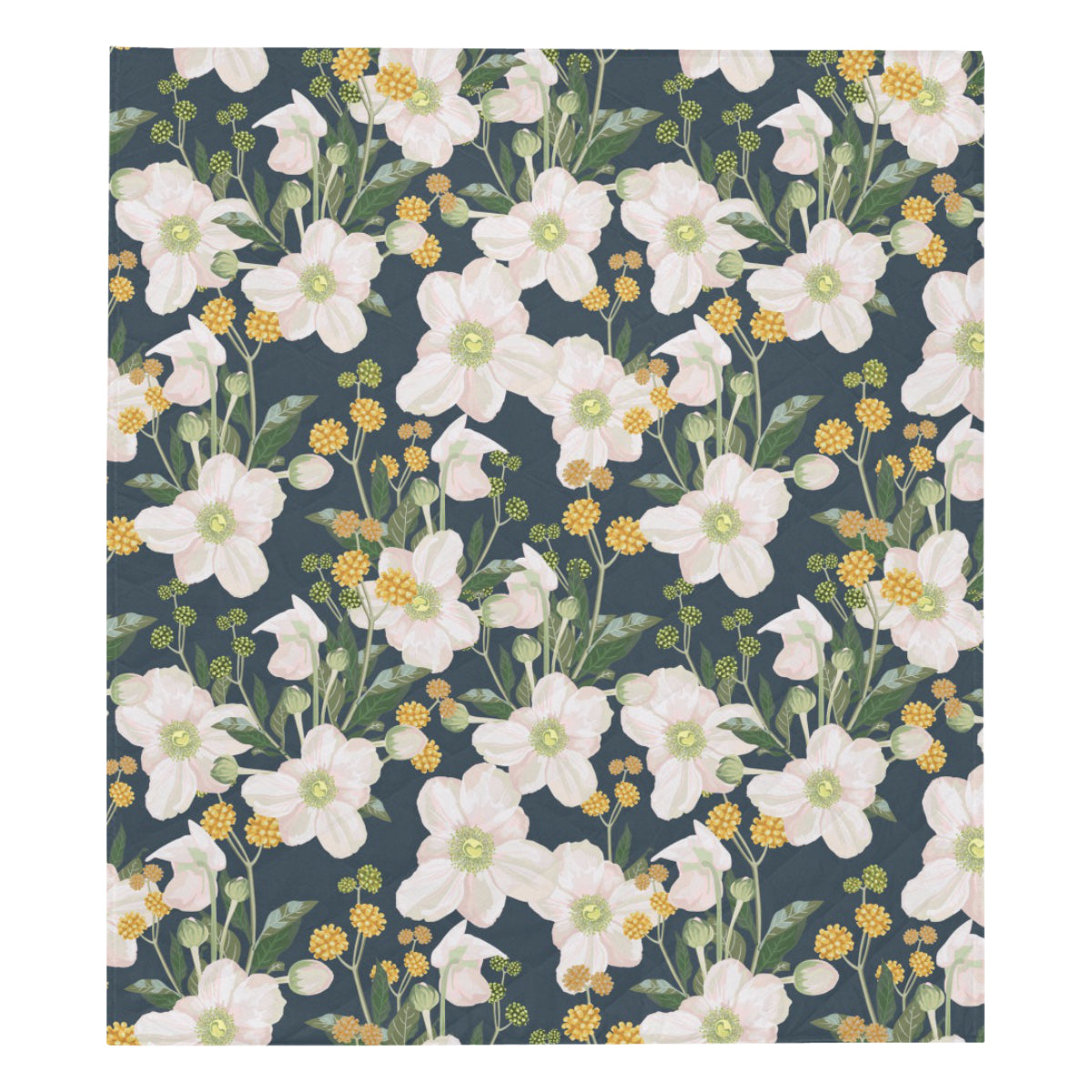 Anemone Pattern Print Design AM04 Premium Quilt