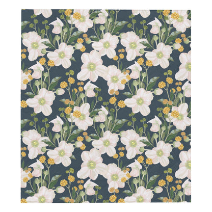 Anemone Pattern Print Design AM04 Premium Quilt