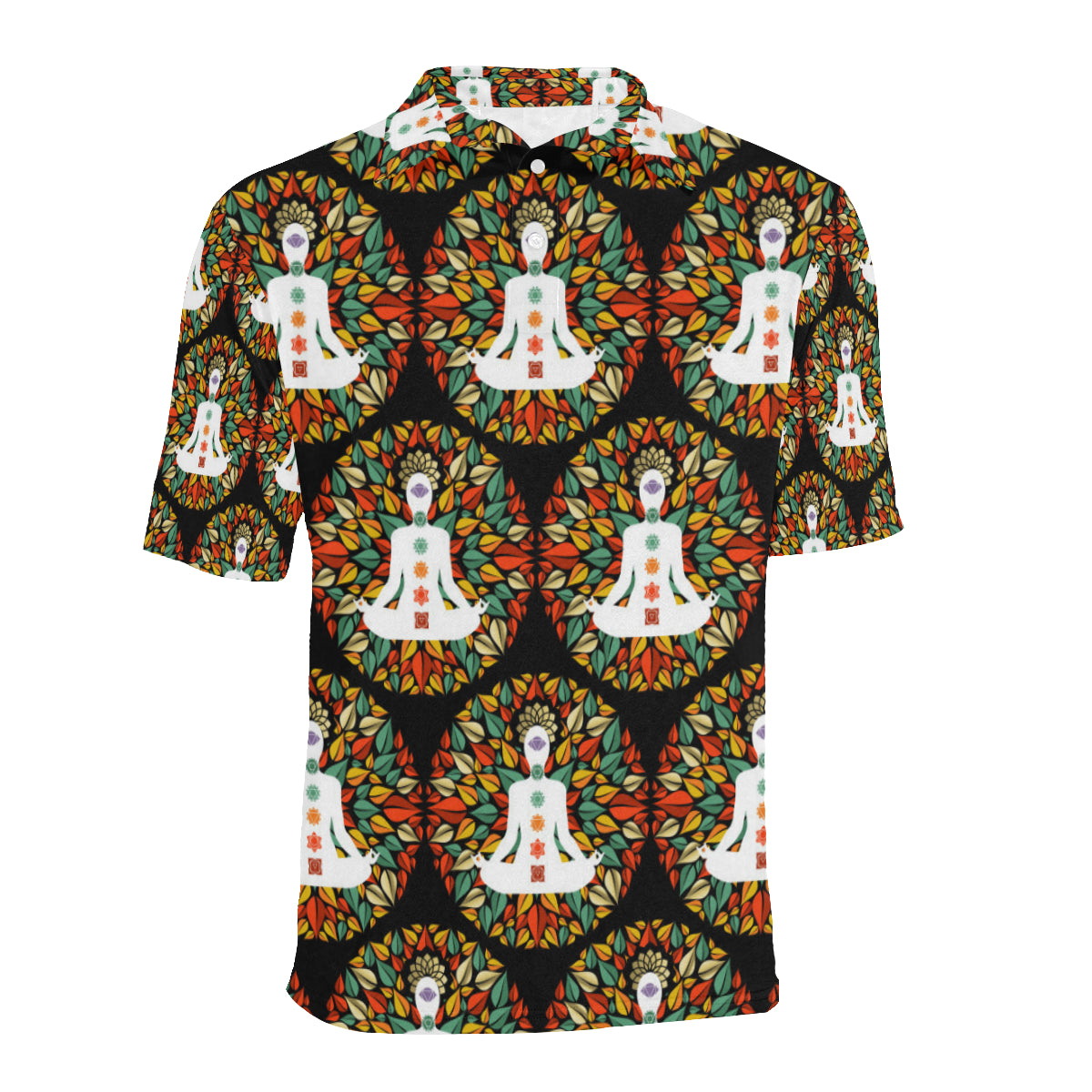 Chakra Yoga Men Polo Shirt