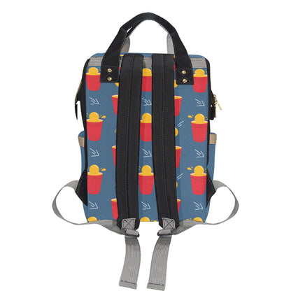 Beer Pong Pattern Print Design 02 Diaper Bag Backpack