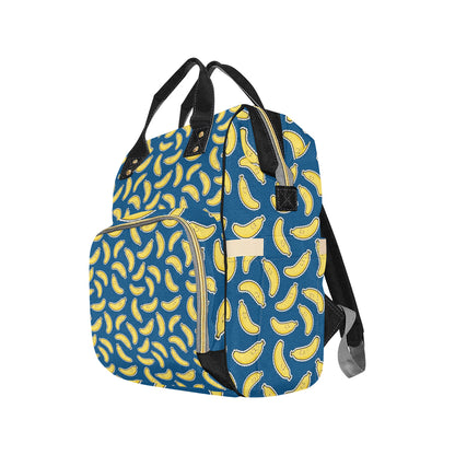 Banana Pattern Print Design BA03 Diaper Bag Backpack