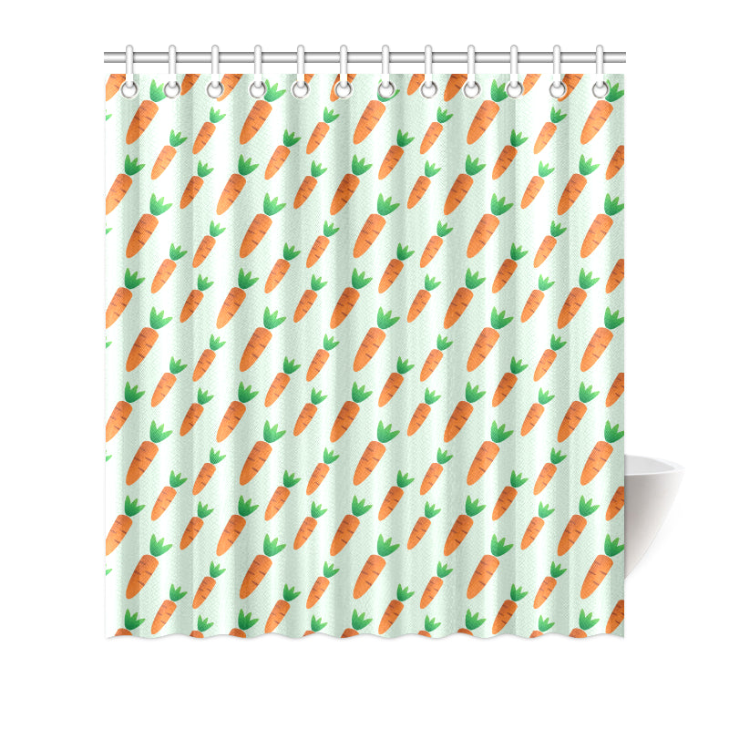 Carrot Pattern Print Design 05 Shower Curtain