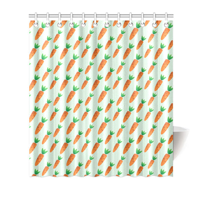 Carrot Pattern Print Design 05 Shower Curtain