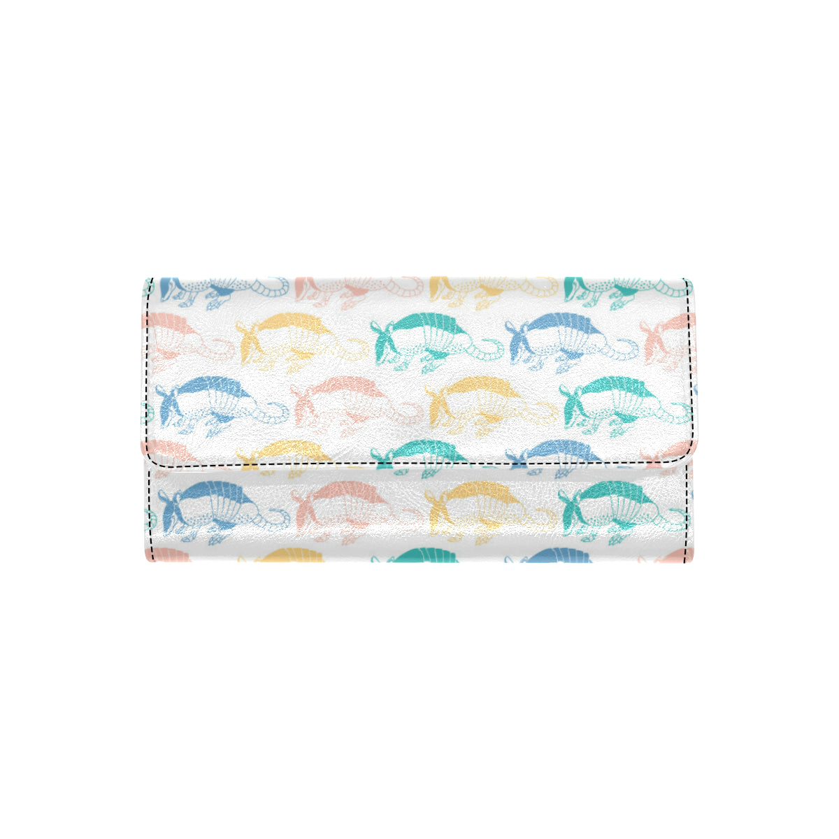 Armadillo Pattern Print Design 05 Women's Trifold Wallet
