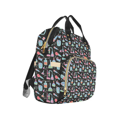 Chemical Pattern Print Design 06 Diaper Bag Backpack