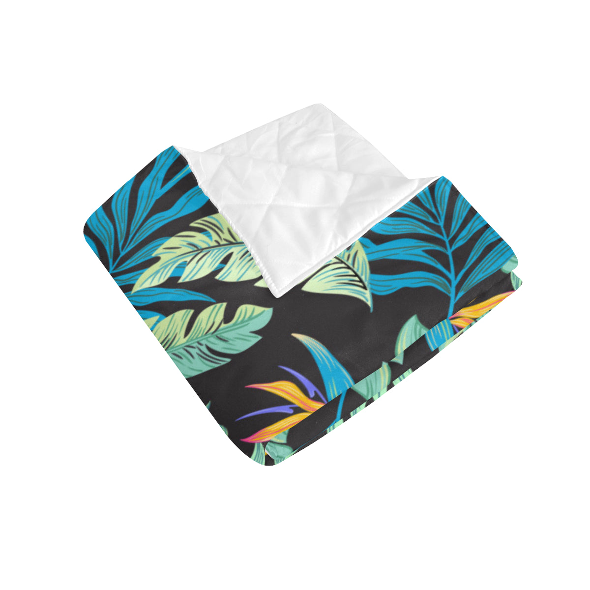 Tropical Palm Leaves Hawaiian Flower Premium Quilt