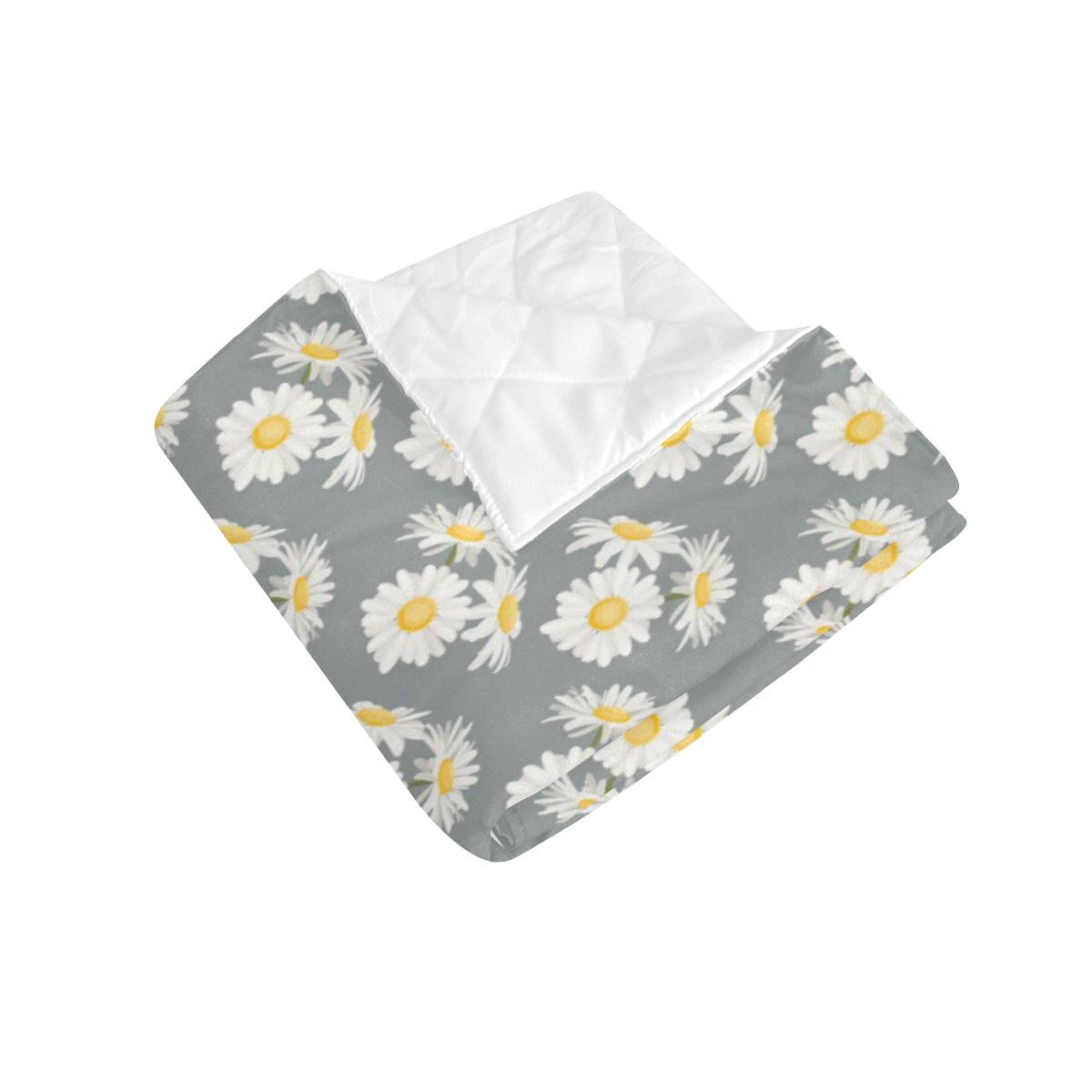 Daisy Pattern Print Design DS09 Premium Quilt