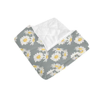 Daisy Pattern Print Design DS09 Premium Quilt