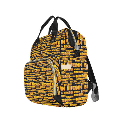 Bitcoin Pattern Print Design DO03 Diaper Bag Backpack