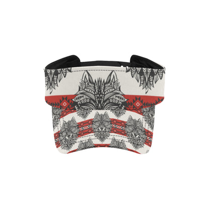 Native Indian Wolf Unisex Sun Visor