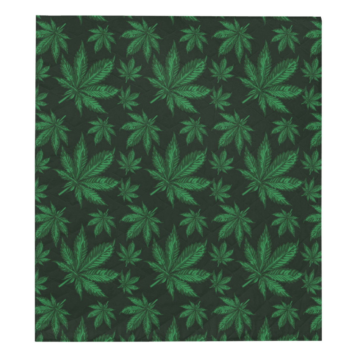 Pot Leaf Pattern Print Design A04 Premium Quilt