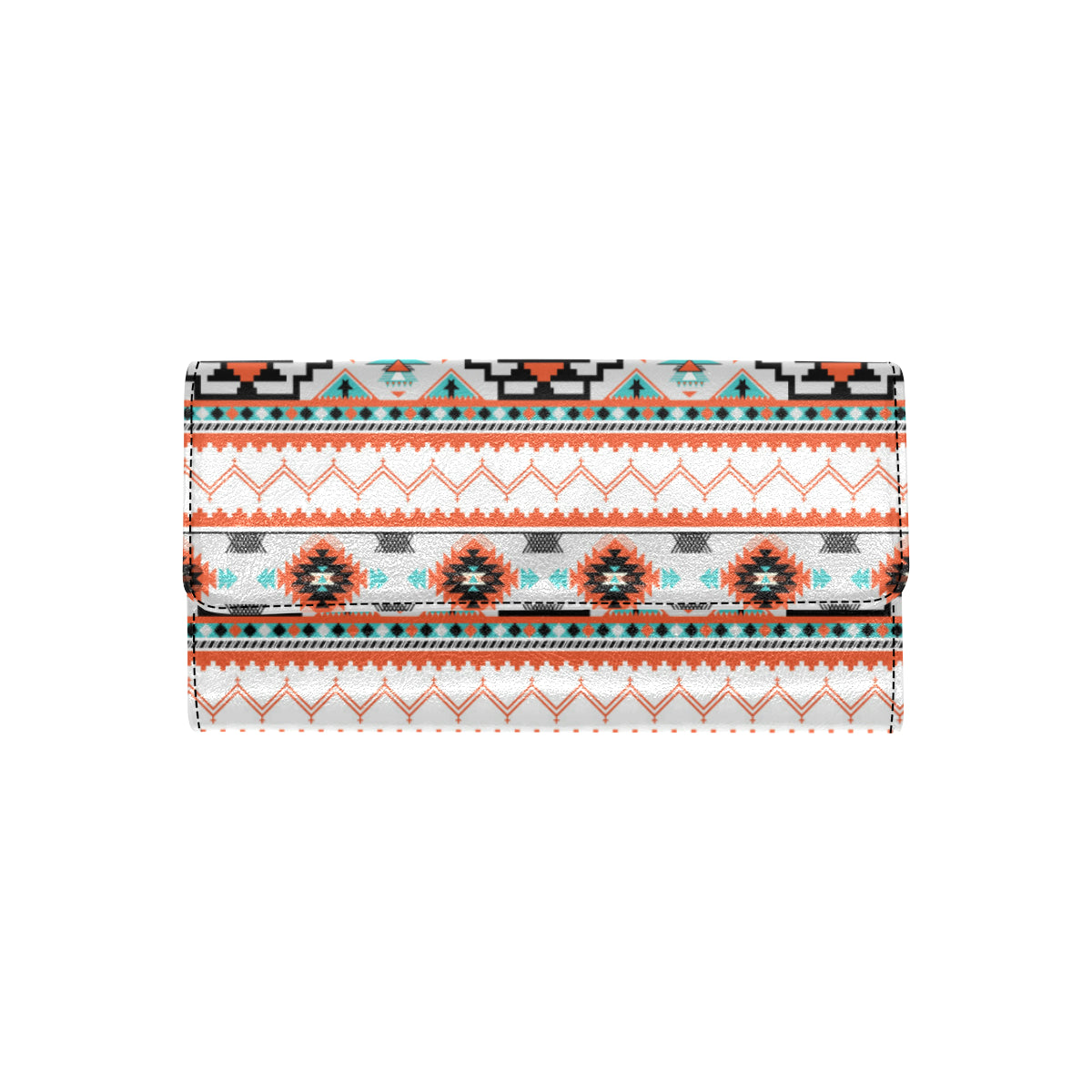 Tribal Aztec Indians pattern Women's Trifold Wallet
