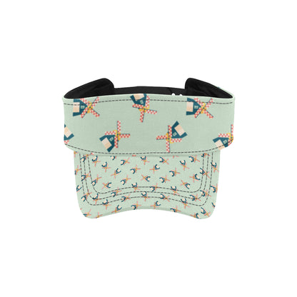 Windmill Pattern Print Design 02 Unisex Sun Visor