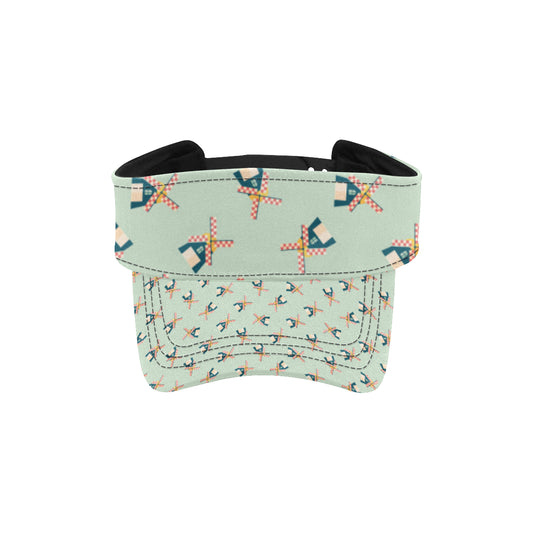 Windmill Pattern Print Design 02 Unisex Sun Visor