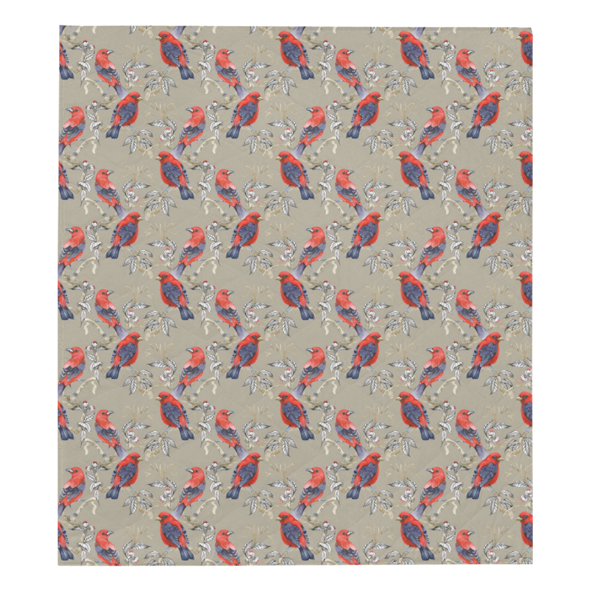 Birds Pattern Print Design 05 Premium Quilt