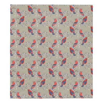 Birds Pattern Print Design 05 Premium Quilt