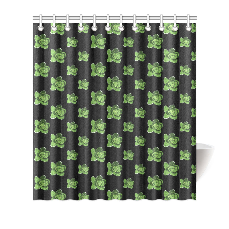 Cabbage Pattern Print Design 03 Shower Curtain
