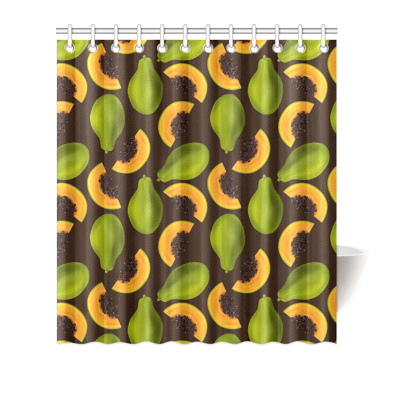Papaya Pattern Print Design PP04 Shower Curtain