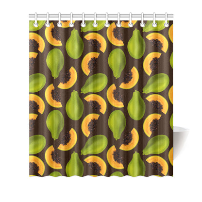 Papaya Pattern Print Design PP04 Shower Curtain