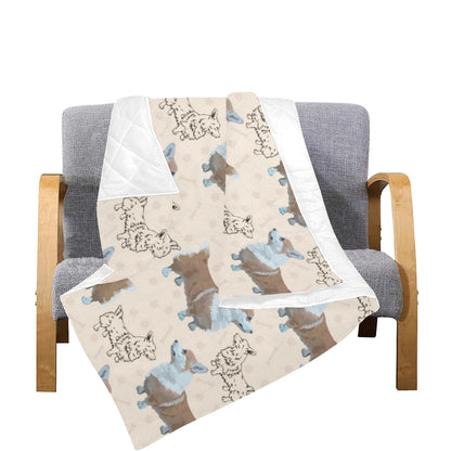 Pembroke Welsh Corgis Pattern Print Design A03 Premium Quilt