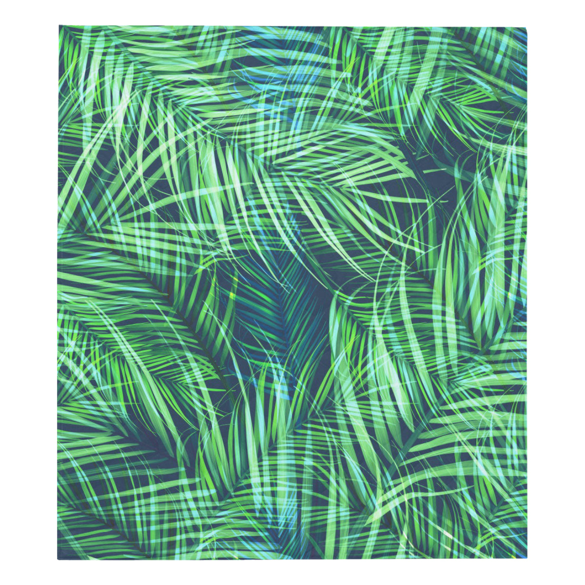 Palm Leaves Pattern Print Design PL02 Premium Quilt