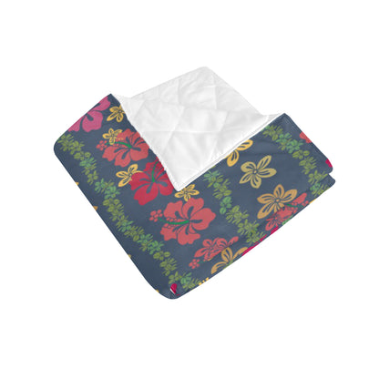 Hawaiian Themed Pattern Print Design H018 Premium Quilt