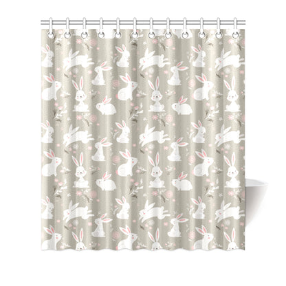 Rabbit Pattern Print Design RB03 Shower Curtain