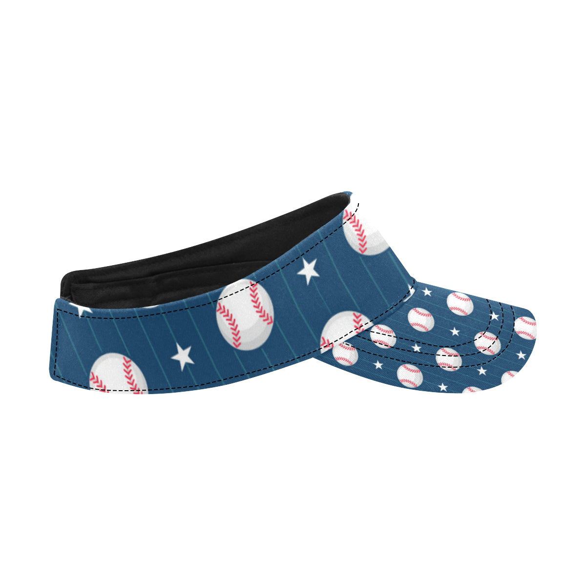 Baseball Star Print Pattern Unisex Sun Visor