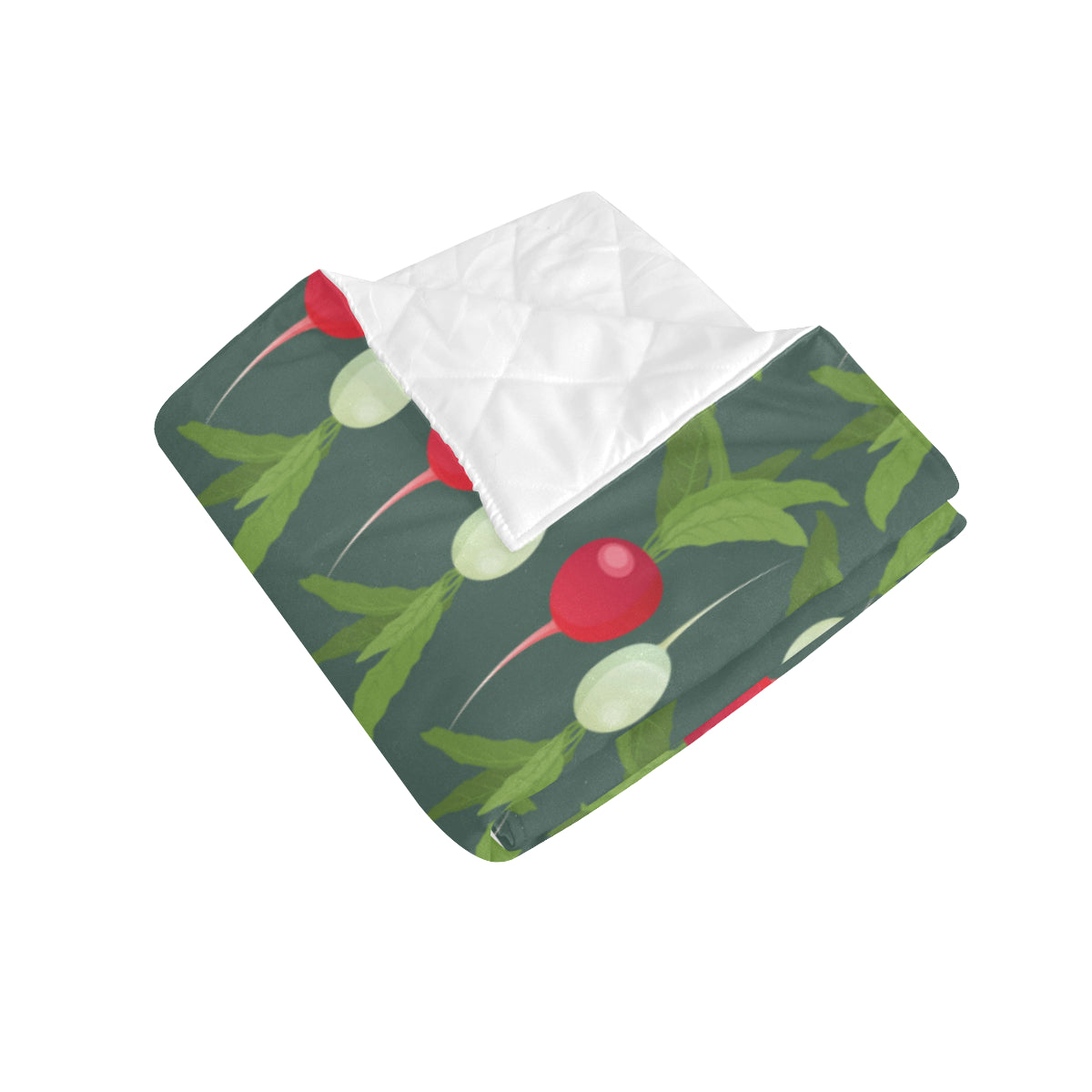 Radish Pattern Print Design A03 Premium Quilt