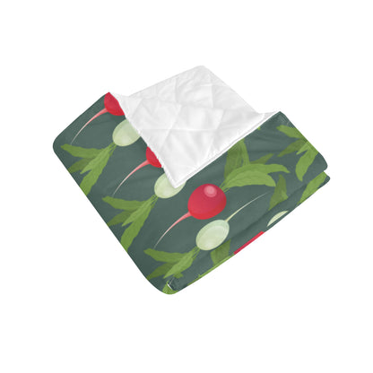 Radish Pattern Print Design A03 Premium Quilt
