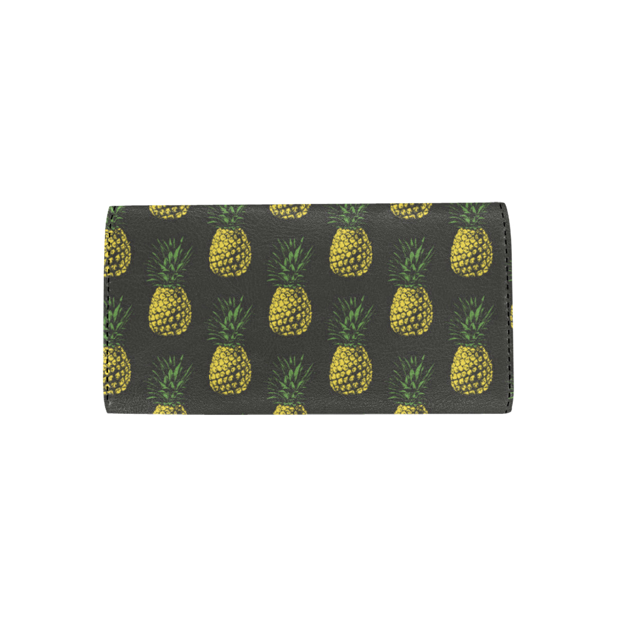 Gold Pineapple Women's Trifold Wallet
