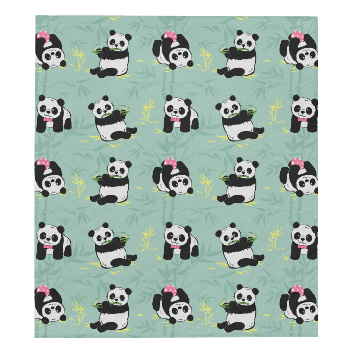 Panda Pattern Print Design A05 Premium Quilt