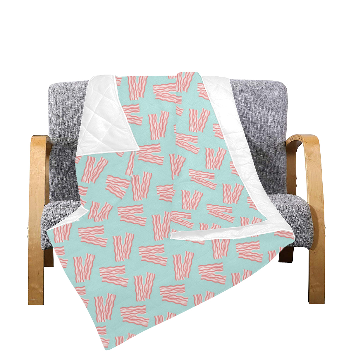 Bacon Pattern Print Design 04 Premium Quilt