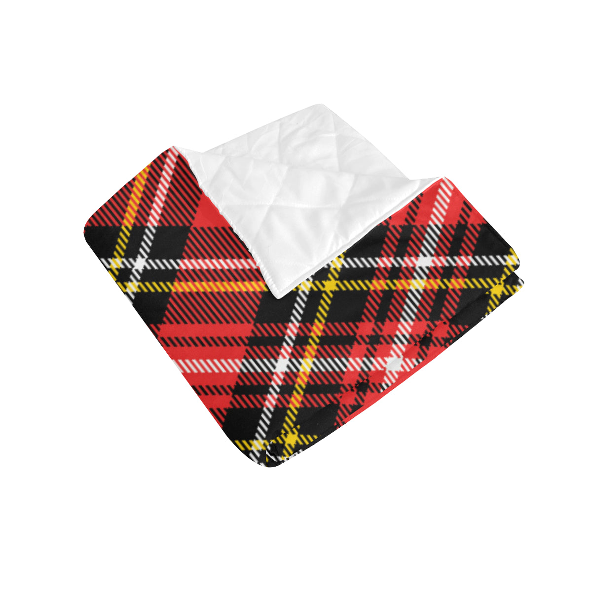 Plaid Red Pattern Print Design A03 Premium Quilt