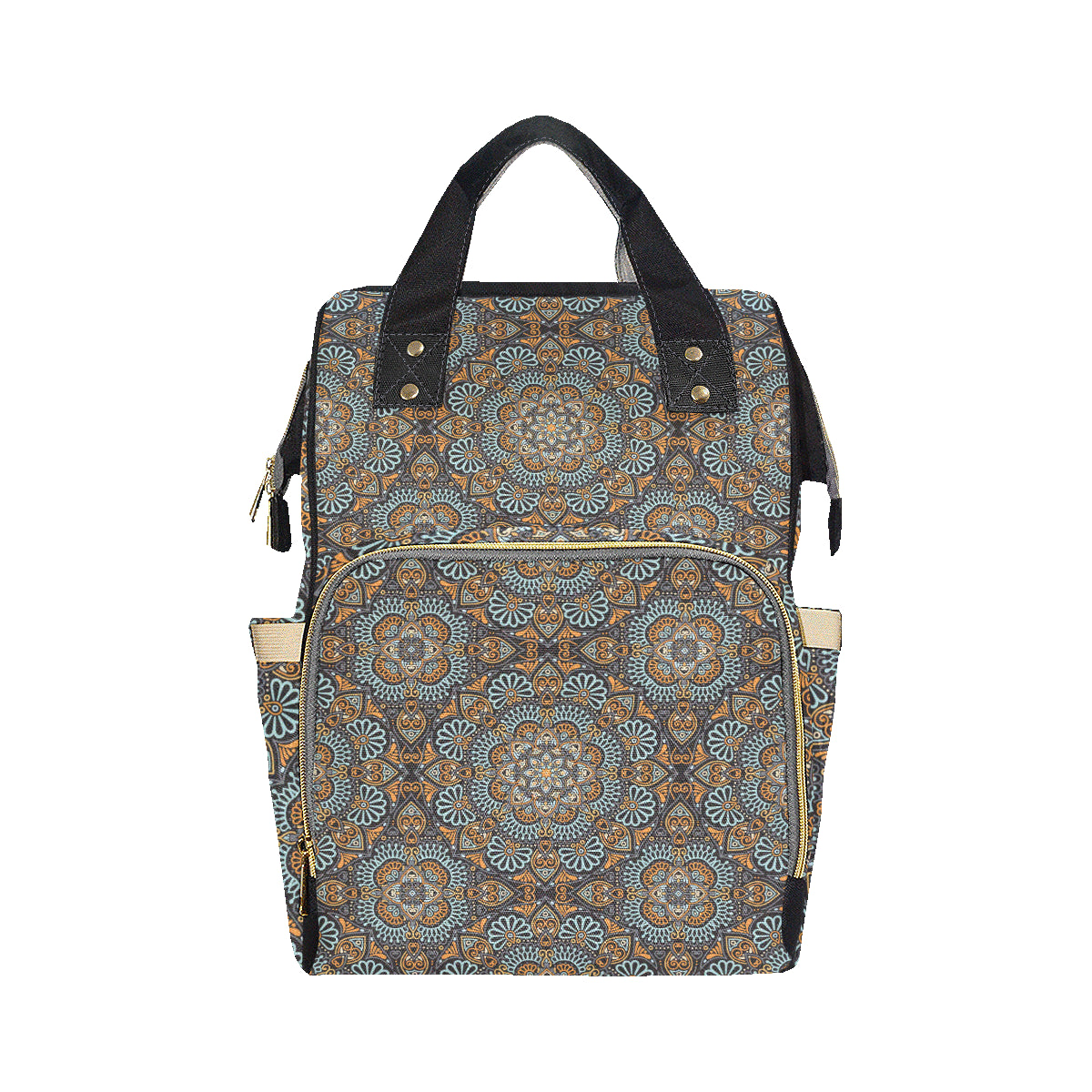 Mandala Pattern Print Design 05 Diaper Bag Backpack