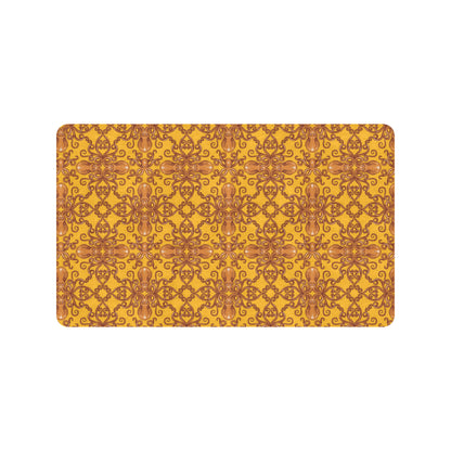 Octopus Background Design Print Rubber Doormat