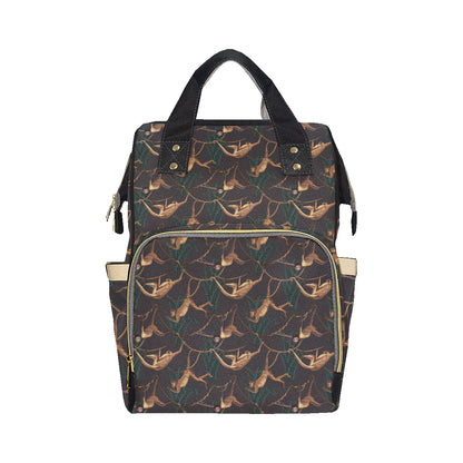 Monkey Pattern Print Design 02 Diaper Bag Backpack