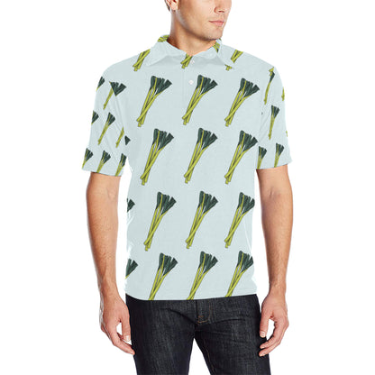Leek Pattern Print Design 03 Men Polo Shirt