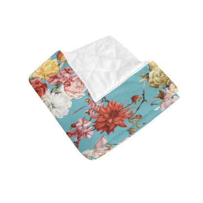 Summer Floral Pattern Print Design SF05 Premium Quilt