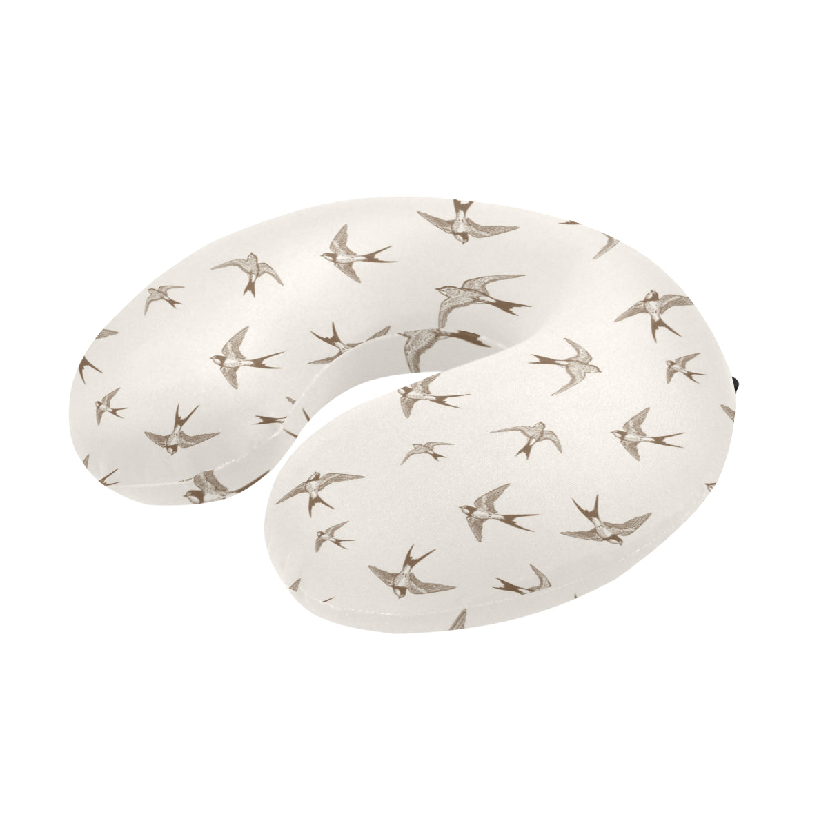 Swallow Bird Pattern Print Design 01 U-Shaped Travel Neck Pillow