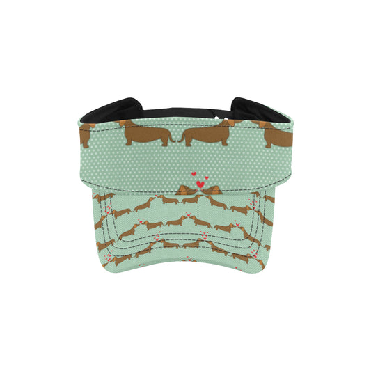 Dachshund Pattern Print Design 02 Unisex Sun Visor