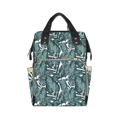 Tropical Palm Leaves Pattern Diaper Bag Backpack