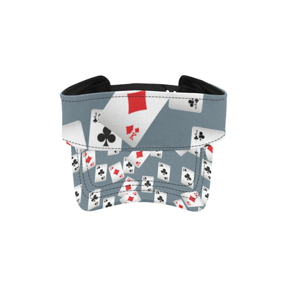 Poker Cards Pattern Print Design A05 Unisex Sun Visor