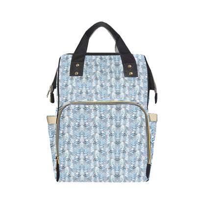 City  Pattern Print Design 03 Diaper Bag Backpack