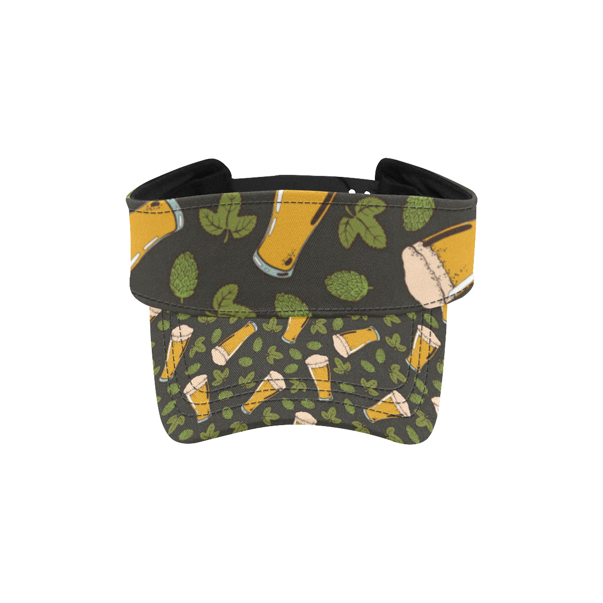 Beer Iris Pattern Print Design 02 Unisex Sun Visor