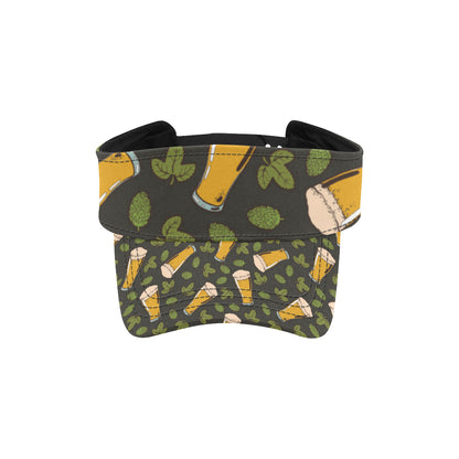 Beer Iris Pattern Print Design 02 Unisex Sun Visor
